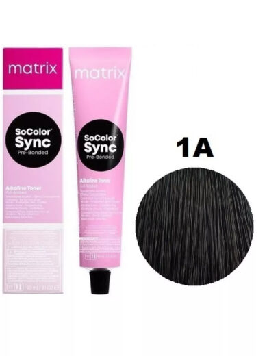 1A Matrix Color Sync Иссиня-черный пепельный