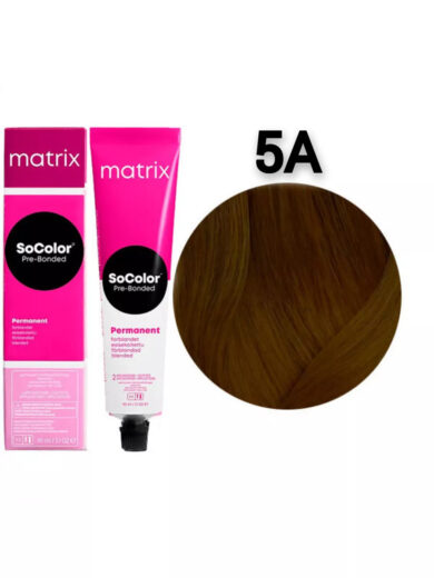 5A Matrix SoColor Beauty Стойкая крем-краска Cветлый шатен пепельный