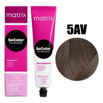 5AV Matrix SoColor Стойкая крем-краска Светлый шатен пепельно-перламутровый