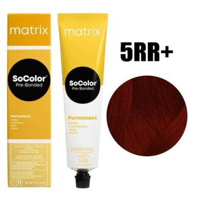 5RR+ Matrix SoColor Beauty Стойкая крем-краска Cветлый шатен глубокий красный