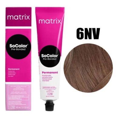 6 NV Matrix SoColor Beauty Стойкая крем-краска Темный блондин натуральный перламутровый