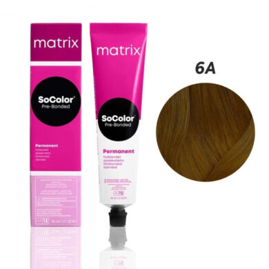 6A Matrix SoColor Beauty Стойкая крем-краска Темный блондин пепельный