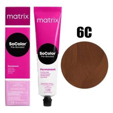 6C Matrix SoColor Beauty Стойкая крем-краска Темный Блондин Медный