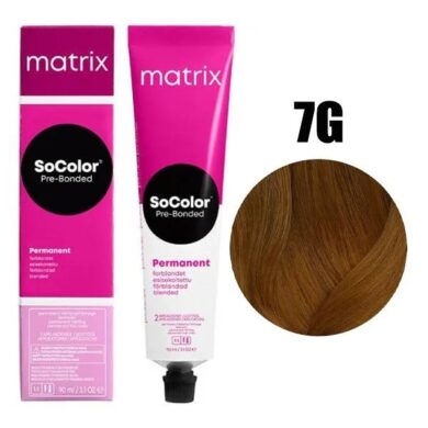 7G Matrix SoColor Beauty Стойкая крем-краска Блондин золотистый