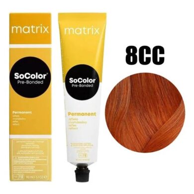 8CC Matrix SoColor Beauty Стойкая крем-краска Cветлый блондин глубокий медный