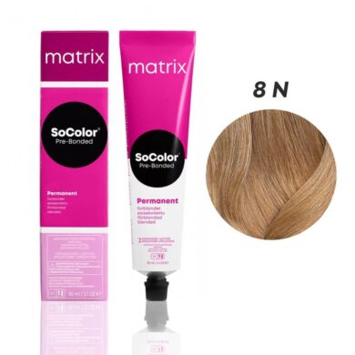 8N Matrix SoColor Beauty Стойкая крем-краска Cветлый блондин