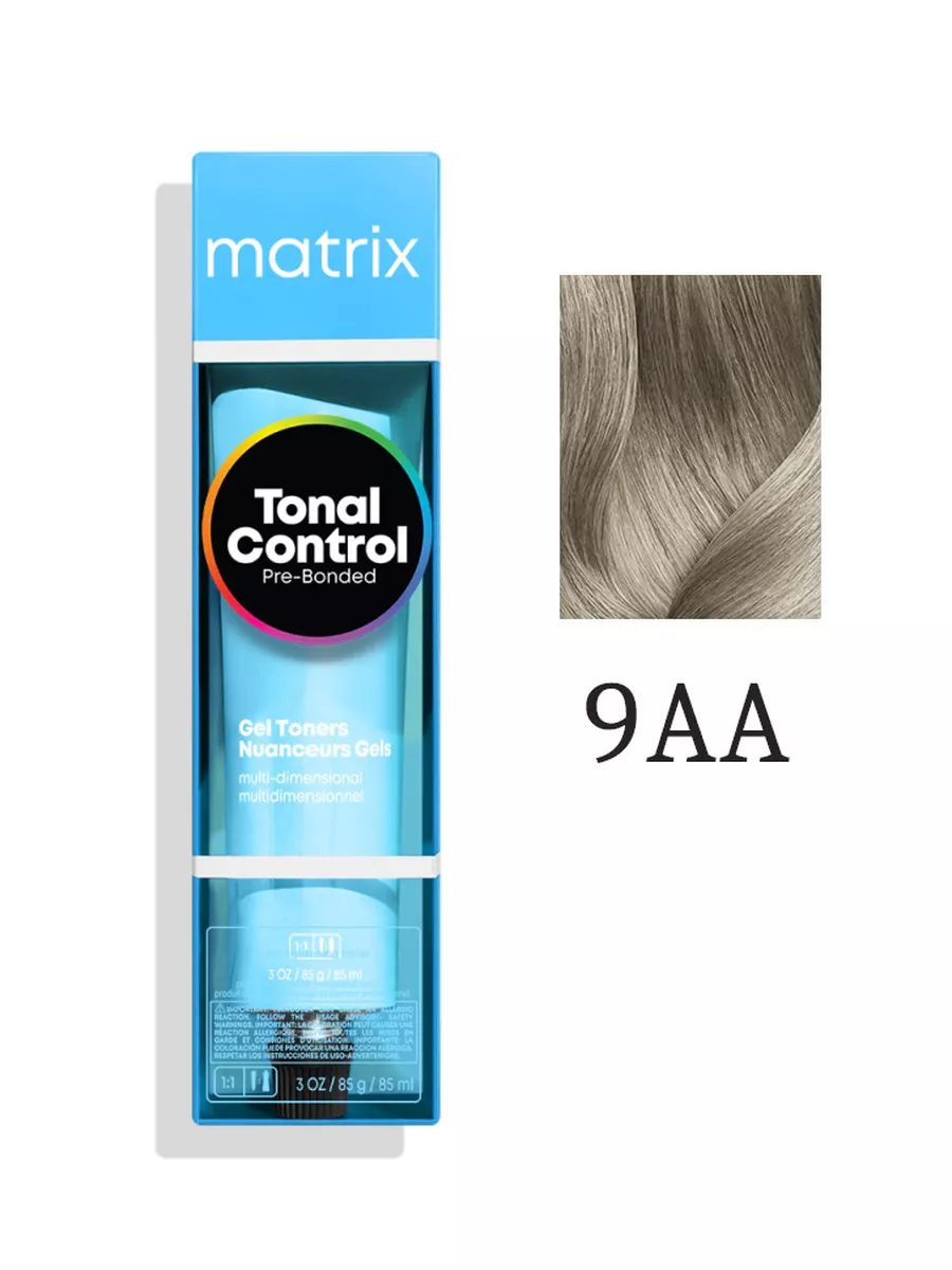 9AA Matrix Тонер гелевый Tonal Control Очень светлый блондин Глубокий пепельный