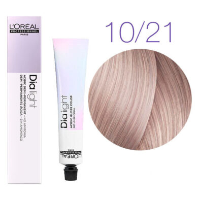 L'Oreal Professionnel Dia Light Краска для волос, 10.21 молочный коктейль перламутровый сорбет, 50 мл