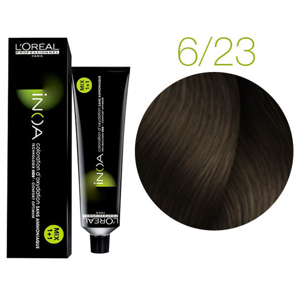 L'Oreal Professionnel Inoa ODS2 краска для волос, 6.23 темный блондин перламутрово-золотистый, 60 мл