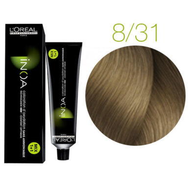 L'Oreal Professionnel Inoa ODS2 краска для волос, 8.31 Светлый блондин золотистый пепельный, 60 мл
