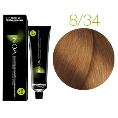 L'Oreal Professionnel Inoa ODS2 краска для волос, 8.34 Светлый блондин золотистый медный, 60 мл