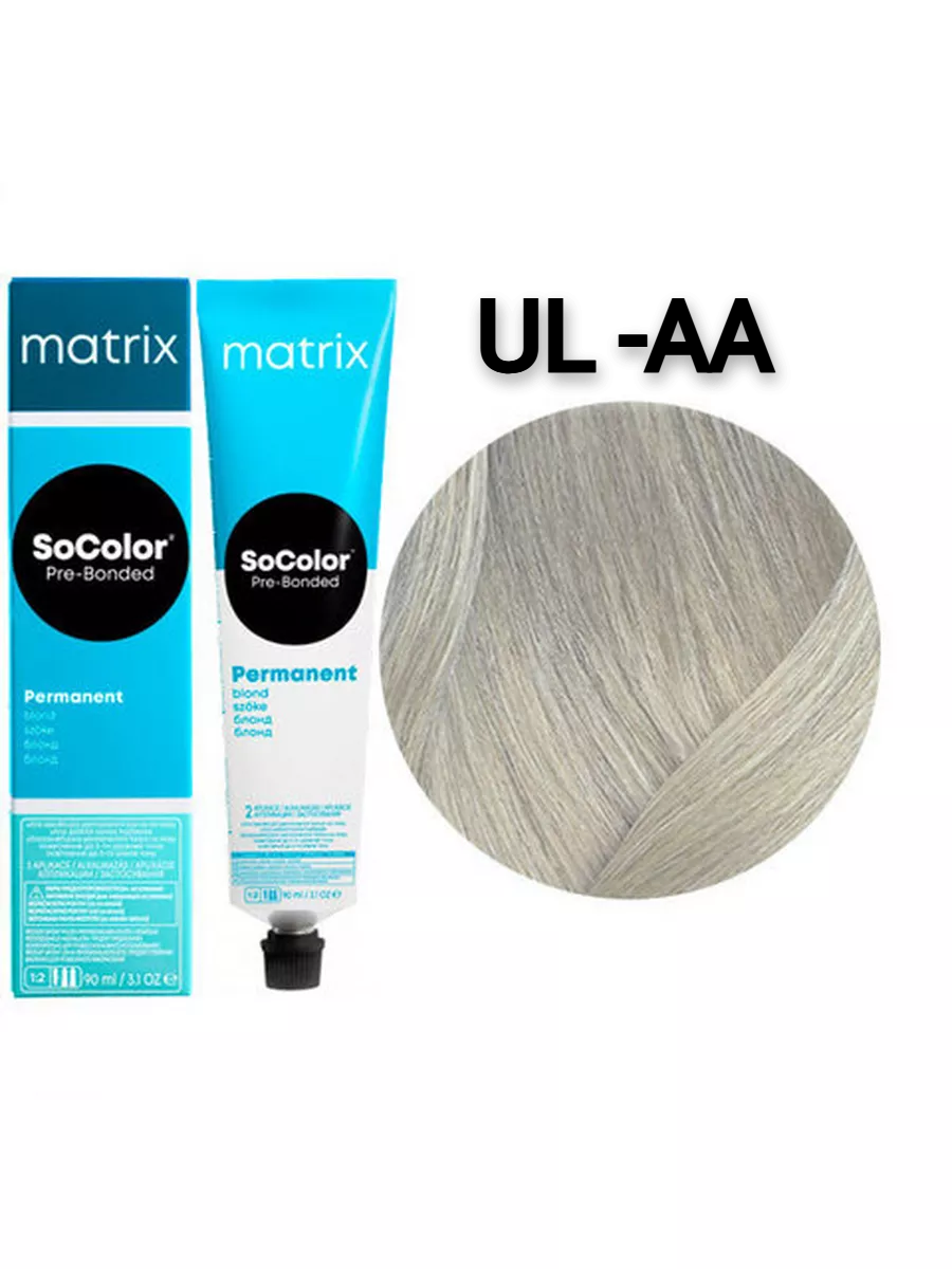 UL-AA Matrix SoColor Beauty Стойкая крем-краска Ультра блонд интенсивный пепельный