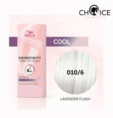 Wella SHINEFINITY - 010/6 Cветлый блондин фиолетовый, Гель-крем краска для тонирования и блеска без осветления, 60 мл