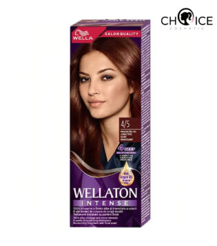 Wella WELLATON стойкая крем-краска для волос 4/5 - Тёмный махагон (110 мл)