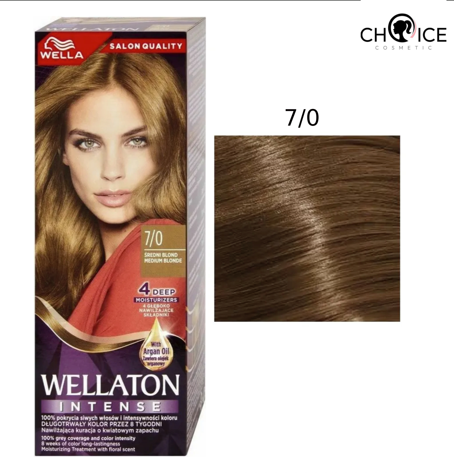 Wella WELLATON стойкая крем-краска для волос 7/0 - Осенняя листва (110 мл)
