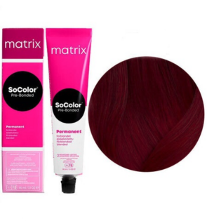 6VR Matrix SoColor Beauty Стойкая крем-краска Блондин перламутрово-красный темный