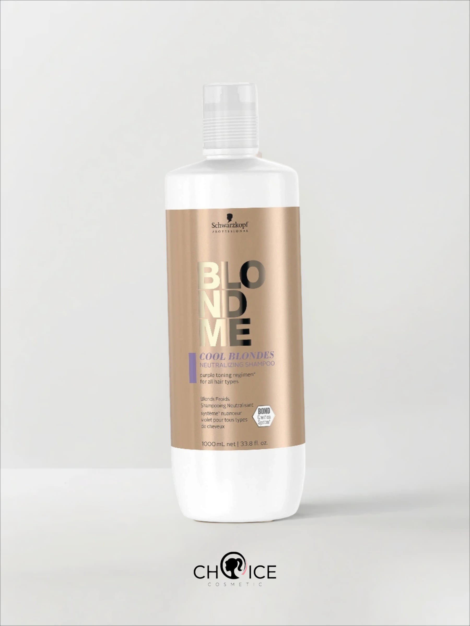 Schwarzkopf Blondme Cool Blondes Neutralizing Шампунь для холодных оттенков, 1000 мл