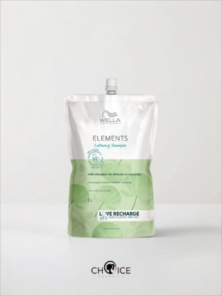 Wella Elements Calming Успокаивающий мягкий шампунь для чувствительной или сухой кожи головы в новой экологичной упаковке 1000 мл