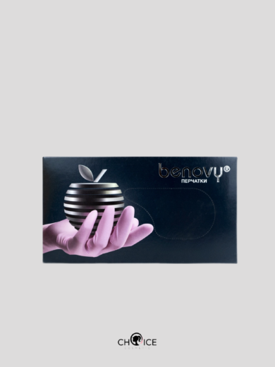 Benovy Перчатки Нитрил размер XS (Розовые) 100 шт/упаковка