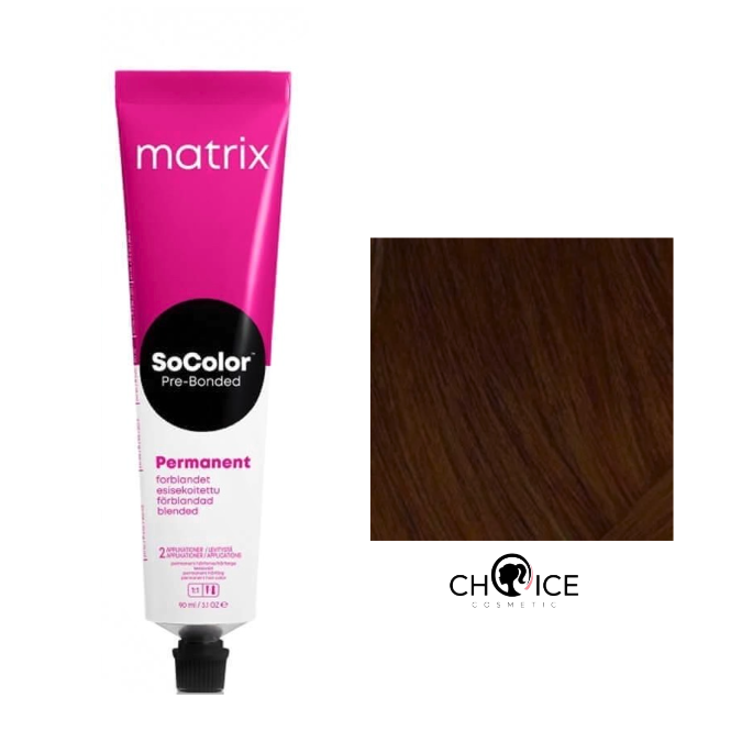 6BR Matrix SoColor Beauty Стойкая крем-краска Темный блондин коричнево-красный