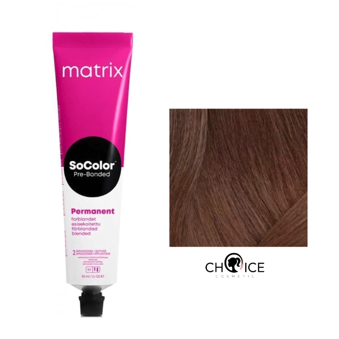 8MA Matrix SoColor Beauty Стойкая крем-краска Cветлый блондин мокка пепельный