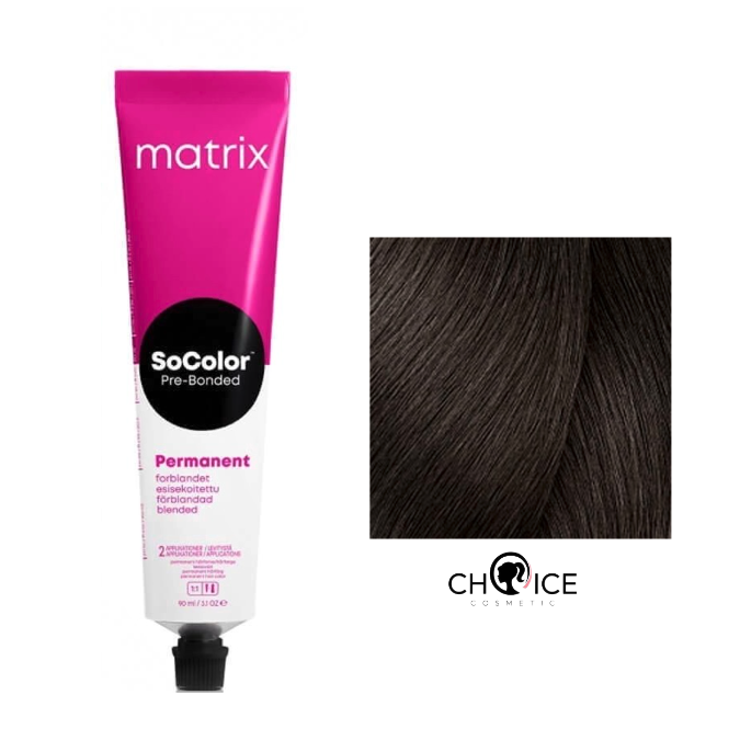 6BC Matrix SoColor Beauty Стойкая крем-краска Темный блондин коричнево-медный